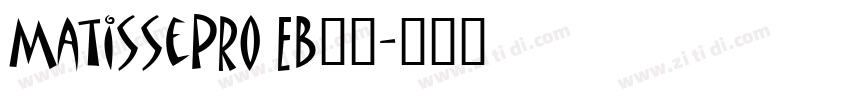 MatissePro EB字体字体转换